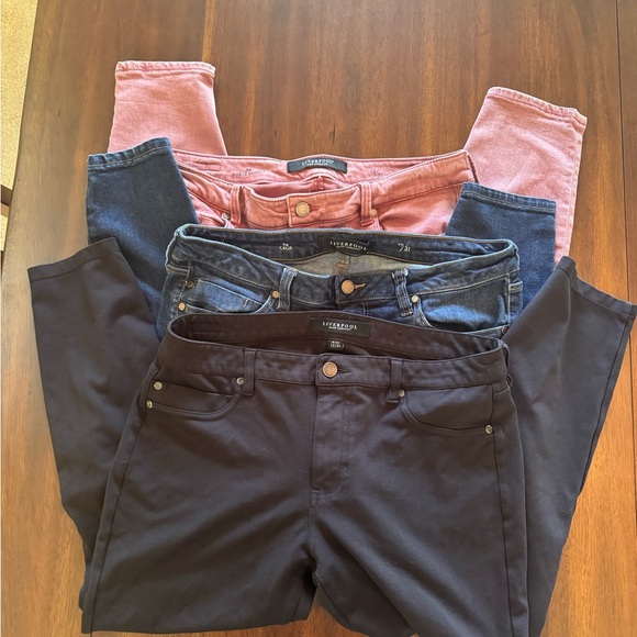 Liverpool Jeans Company Women's Skinny Pants - Black, Blue, Pink - Picture 1 of 6
